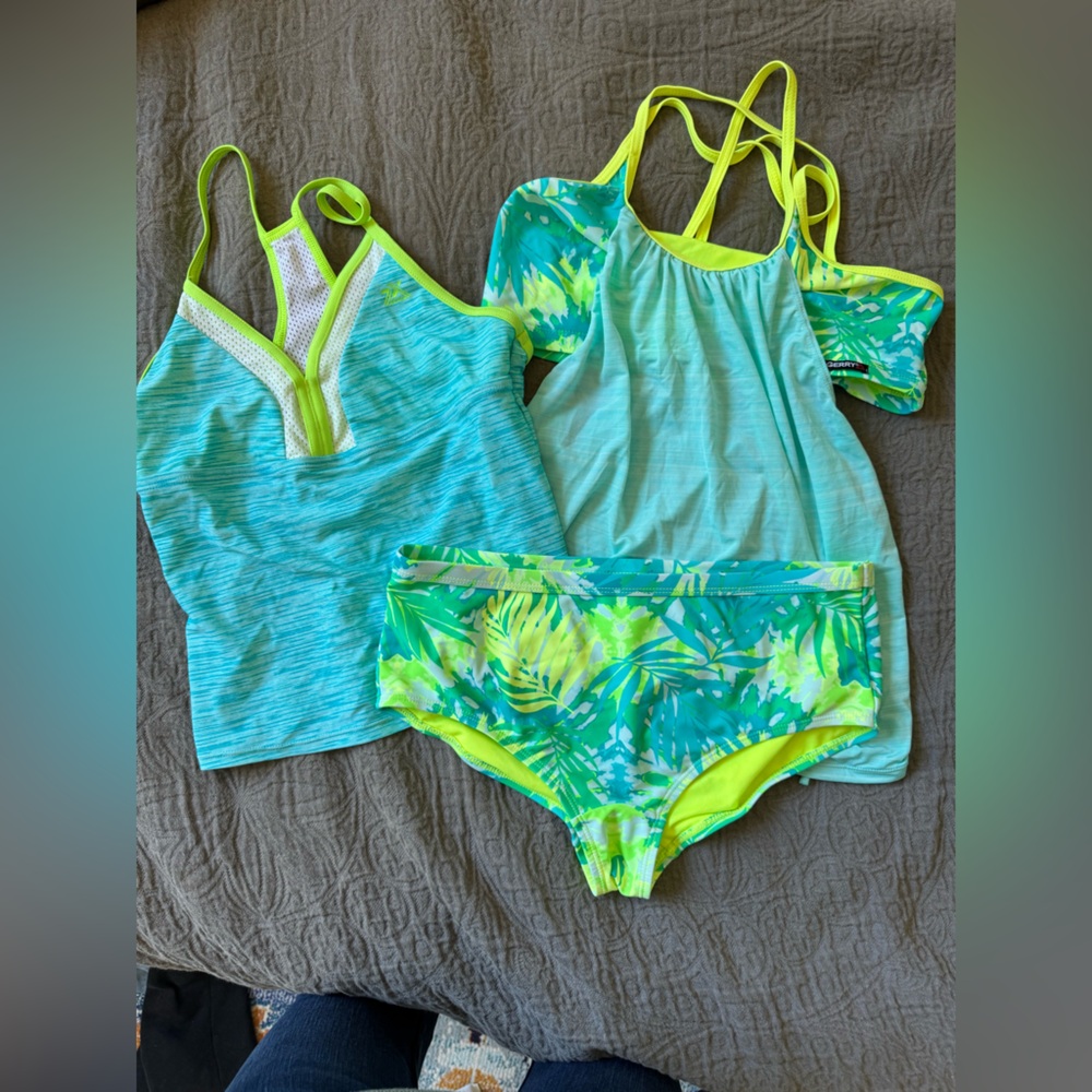 Gerry Weber Girls (14) (16) Green and Blue Swimwear